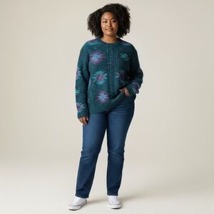 Jones Jeans Aztec Wool Blend Tunic Sweater. In excellent condition.